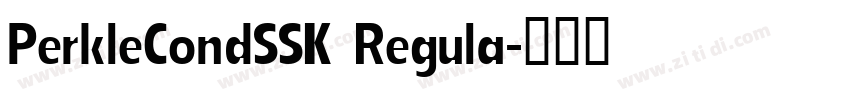 PerkleCondSSK Regula字体转换